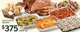 Fortinos PRIME RIB DINNER WITH PASTA, serves 10 offer
