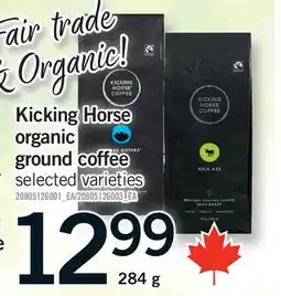 Fortinos KICKING HORSE ORGANIC GROUND COFFEE offer