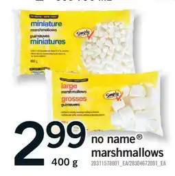 Fortinos NO NAME MARSHMALLOWS offer