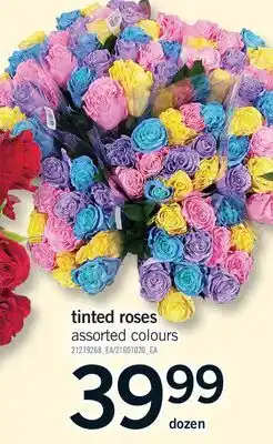 Fortinos TINTED ROSES offer