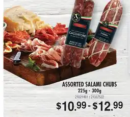 Fortinos ASSORTED SALAMI CHUBS, 225g - 300g offer