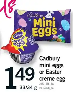 Fortinos CADBURY MINI EGGS, 33/34 g offer