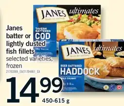 Fortinos JANES BATTER OR LIGHTLY DUSTED FISH FILLETS offer