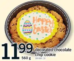 Fortinos DECORATED CHOCOLATE CHIP COOKIE offer