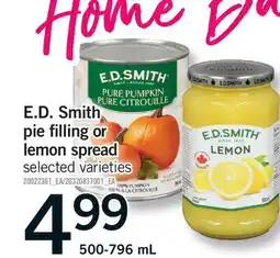 Fortinos E.D. SMITH PIE FILLING OR LEMON SPREAD offer