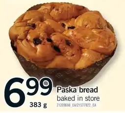 Fortinos PASKA BREAD offer