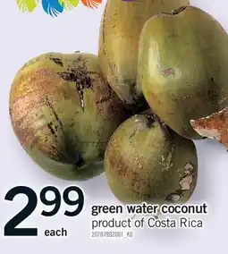 Fortinos GREEN WATER COCONUT offer