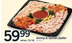 Fortinos SHRIMP & SALMON PLATTER offer