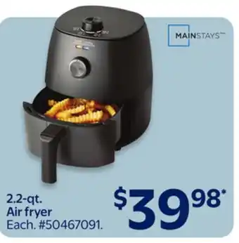 Walmart 2.2-qt. Air fryer offer