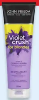 Walmart John Frieda shampoo, conditioner or styling products offer