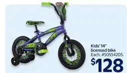 Walmart Kids' 14 Licensed Bike offer