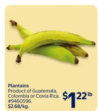 Walmart Plantains offer