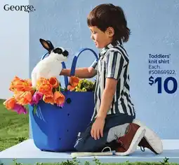Walmart Toddlers' knit shirt offer