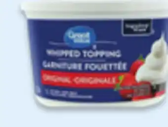 Walmart Great Value Whipped Topping offer