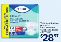 Walmart Tena incontinence products offer