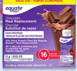 Walmart Equate meal replacement shakes offer
