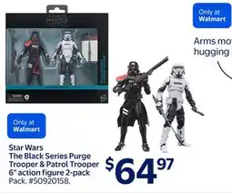 Walmart Star Wars The Black Series Purge Trooper & Patrol Trooper 6 action figure 2-pack offer