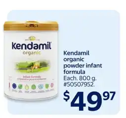 Walmart Kendamil organic powder infant formula offer