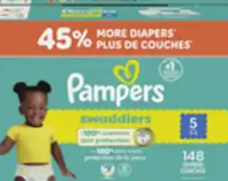 Walmart Pampers Swaddlers ultra value pack diapers offer