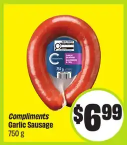 FreshCo Compliments Garlic Sausage offer