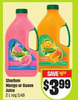 FreshCo Sherbon Mango or Guava Juice 2 L - Vaisakhi offer