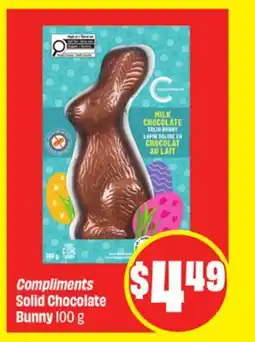FreshCo Compliments solid Chocolate Bunny offer
