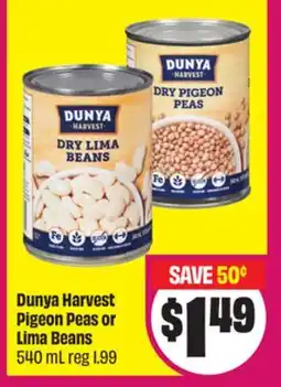 FreshCo Dunya Harvest Pigeon Peas or Lima Beans offer