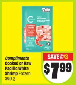 FreshCo Compliments Cooked or Raw Pacific White Shrimp Frozen offer