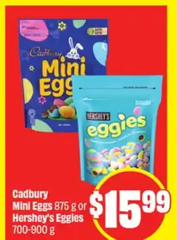 FreshCo Cadbury Mini Eggs 875 g or Hershey's Eggies offer