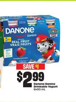 FreshCo Danone Danino Drinkable Yogurt offer