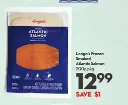 Longo's Frozen Smoked Atlantic Salmon offer