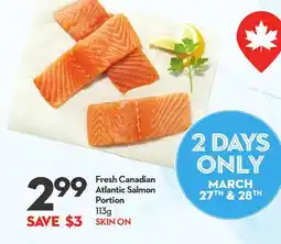 Longo's Fresh Canadian Atlantic Salmon Portion offer