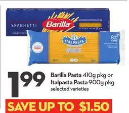 Longo's Pasta 410g pkg or Italpasta Pasta 900g pkg offer