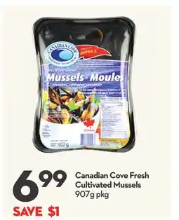 Longo's Canadian Cove Fresh Cultivated Mussels offer