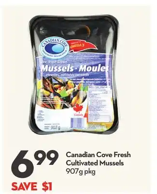 Longo's Canadian Cove Fresh Cultivated Mussels offer