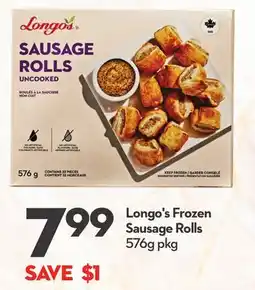 Longo's Frozen Sausage Rolls offer