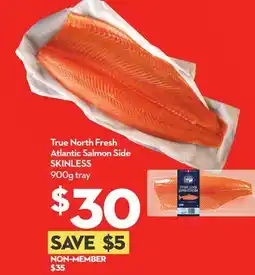 Longo's Fresh Atlantic Salmon Side SKINLESS offer
