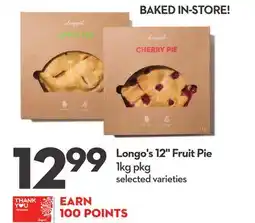 Longo's 12 Fruit Pie offer