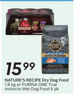 Sobeys NATURE'S RECIPE Dry Dog Food offer