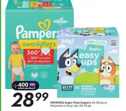 Sobeys PAMPERS Super Pack Diapers offer