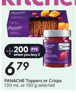Sobeys PANACHE Toppers or Crisps offer