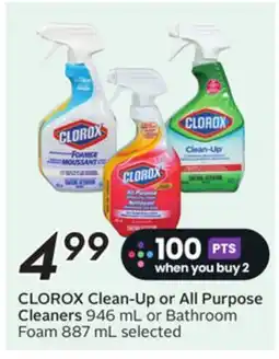 Sobeys CLOROX Clean-Up or All Purpose Cleaners offer