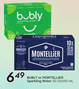 Sobeys BUBLY or MONTELLIER Sparkling Water offer