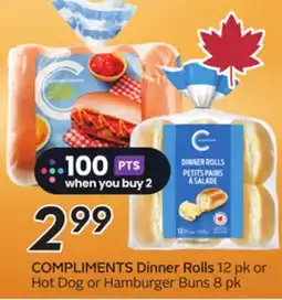 Sobeys COMPLIMENTS Dinner Rolls offer