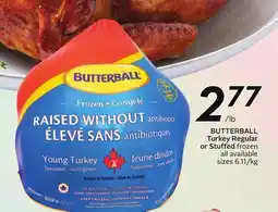 Sobeys BUTTERBALL Turkey Regular or Stuffed frozen offer