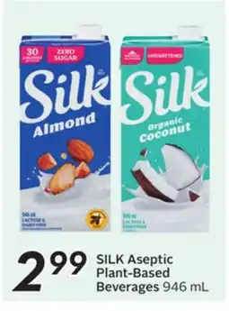Sobeys SILK Aseptic Plant-Based Beverages offer