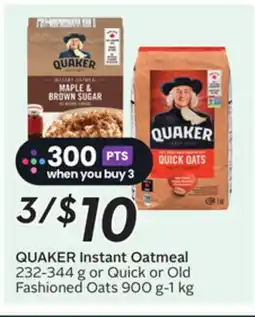 Sobeys QUAKER Instant Oatmeal offer