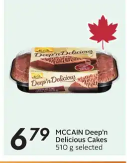 Sobeys MCCAIN Deep'n Delicious Cakes offer