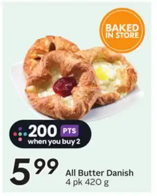 Sobeys All Butter Danish offer