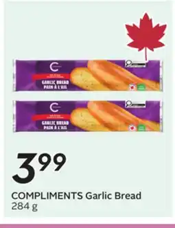 Sobeys COMPLIMENTS Garlic Bread offer